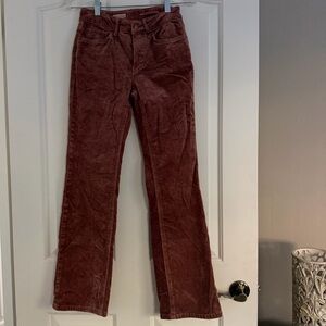 Anthropologie Corduroys in Dusty Rose